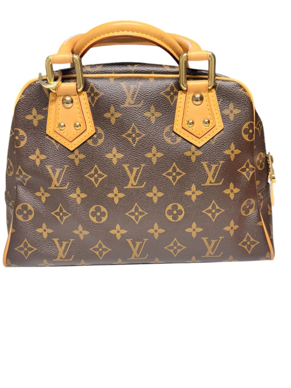 Louis Vuitton Manhattan Top Handle Bag PM Brown Canvas - Picture 8 of 16